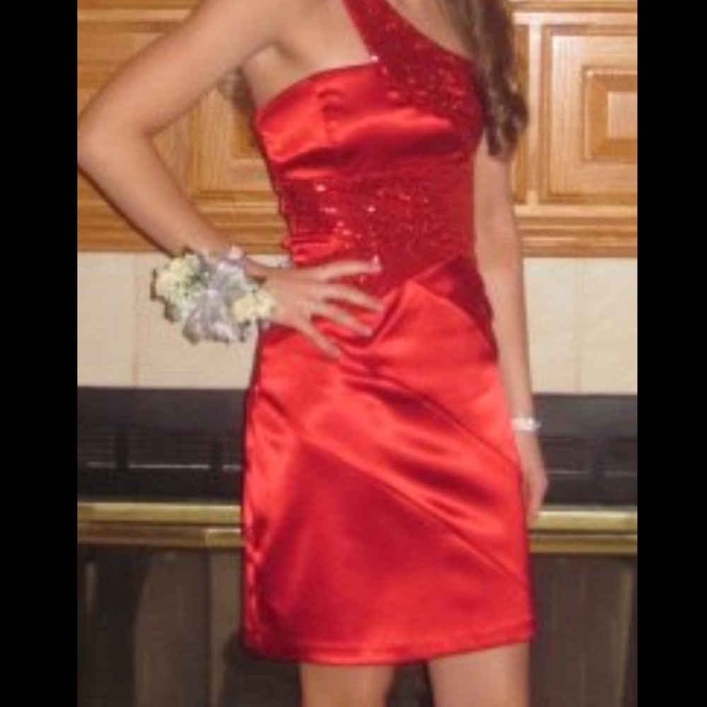 Red Sequin Dress